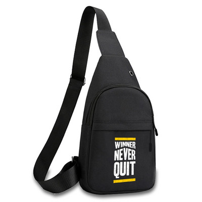 Fashion Phrase Series Prsna torba 2023. Novi ruksak preko ramena Torba na rame Putna muška dnevna ruksak Torba oko struka Unisex torbica za ključeve