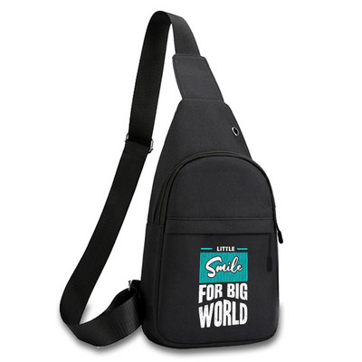 Fashion Phrase Series Prsna torba 2023. Novi ruksak preko ramena Torba na rame Putna muška dnevna ruksak Torba oko struka Unisex torbica za ključeve