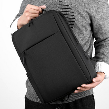 15,6-инчова мъжка раница за лаптоп Найлонова туристическа мъжка раница за лаптоп USB зареждане Компютърни ученически раници Водоустойчива чанта за мъже