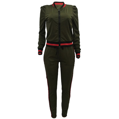 Pantaloni la modă cu dungi Set două piese Trening de lux pentru femei Trening Runway Set 2 piese Costum sport Imbracaminte feminina tinute 2022