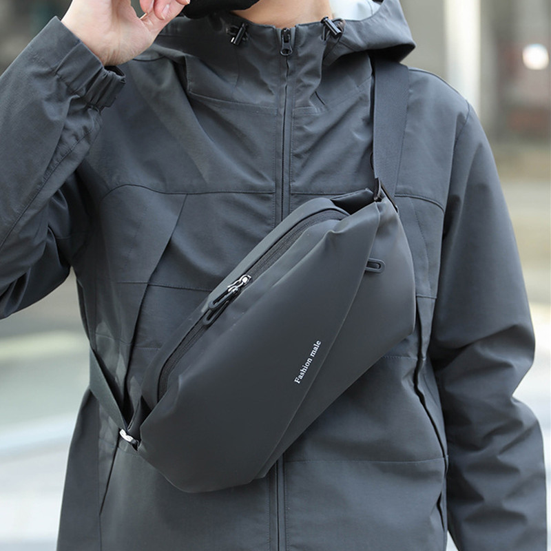 Jednobojne torbe za prsa Muška torba Dijagonalne torbe za mobitel Trend Mala ležerna torba oko struka Torba za vanjske sportove na rame Dnevna torba za remen