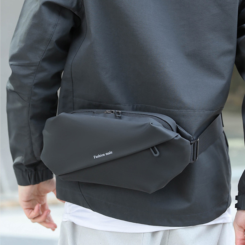 Jednobojne torbe za prsa Muška torba Dijagonalne torbe za mobitel Trend Mala ležerna torba oko struka Torba za vanjske sportove na rame Dnevna torba za remen