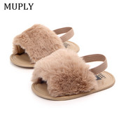 Módne detské topánky z umelej kožušiny, jarné a zimné, roztomilé detské topánky pre chlapcov a dievčatá s mäkkou podrážkou, vnútorné topánky pre deti od 0 do 18 mesiacov