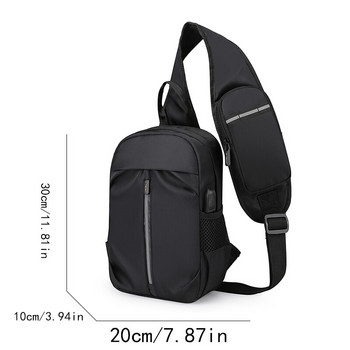 Ανδρική τσάντα στήθους Νέα υψηλής χωρητικότητας Oxford υφασμάτινη τσάντα στήθους χιαστί τσάντα εξωτερικού χώρου ταξιδιού με έναν ώμο