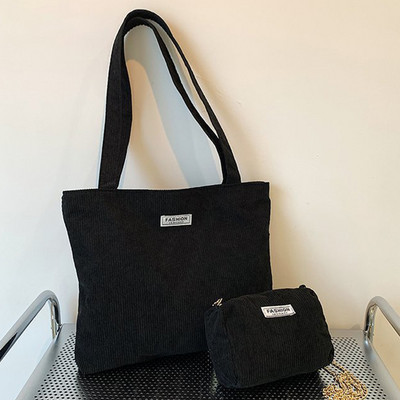 Γυναικείες τσάντες 2 τμχ Ελαφρύ Σετ τσαντάκι κοτλέ τσάντα τσάντα μεγάλης χωρητικότητας Τσάντα χιαστί και τσάντα τσάντα casual commuting