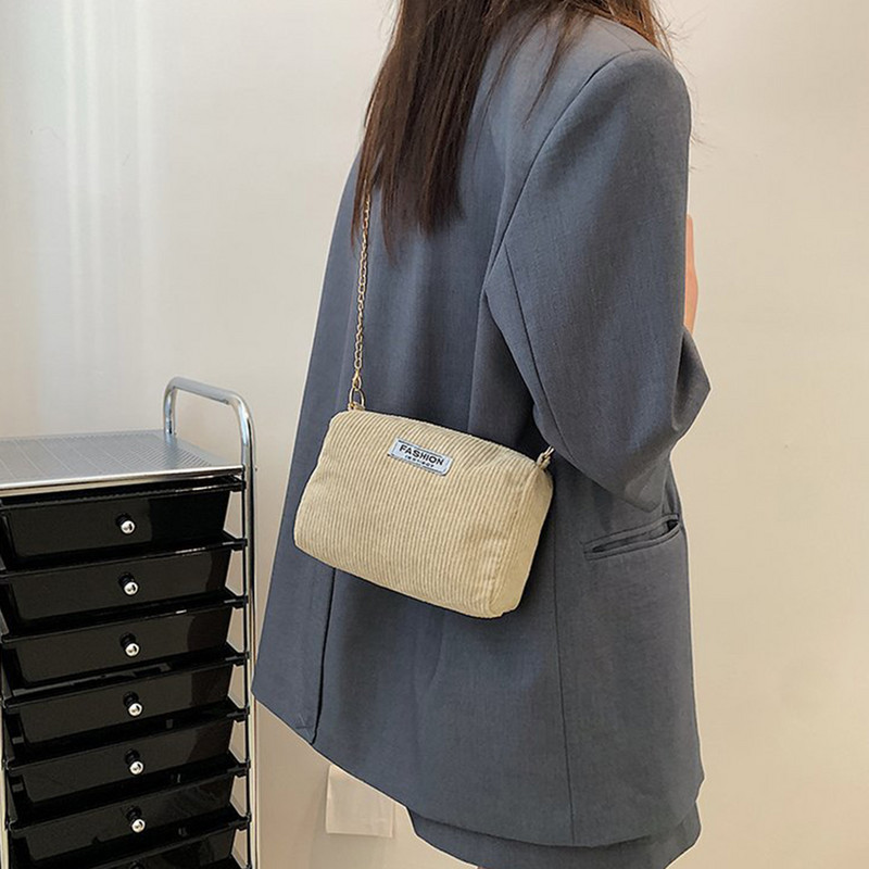 Γυναικείες τσάντες 2 τμχ Ελαφρύ Σετ τσαντάκι κοτλέ τσάντα τσάντα μεγάλης χωρητικότητας Τσάντα χιαστί και τσάντα τσάντα casual commuting