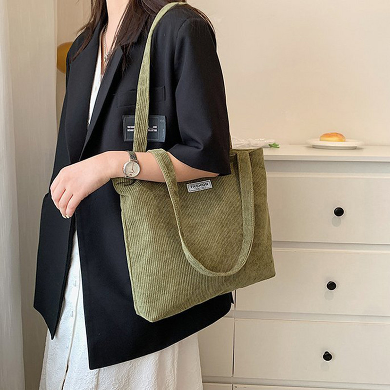 Γυναικείες τσάντες 2 τμχ Ελαφρύ Σετ τσαντάκι κοτλέ τσάντα τσάντα μεγάλης χωρητικότητας Τσάντα χιαστί και τσάντα τσάντα casual commuting