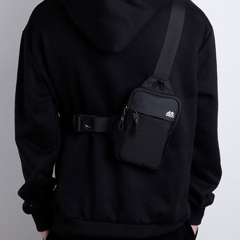 Ležerna muška torba za prsa na rame Najlonska vodootporna torba za remenje za sport na otvorenom, trčanje, biciklizam Torba za pojas velikog kapaciteta Torba za putni telefon