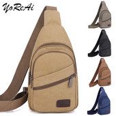 YoReAi Ανδρικές τσάντες ώμου Νέα πακέτα μέσης Sling Crossbody Pack για υπαίθριο άθλημα Πακέτο στήθους Καθημερινό πικνίκ Καμβάς τσάντα Messenger Bolsa