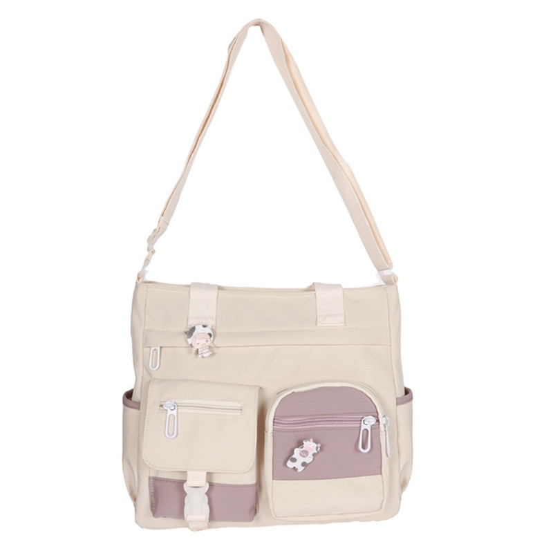 Ευέλικτη τσάντα ώμου Τσάντα μεγάλης χωρητικότητας Μαθητική τσάντα καμβάς τσάντα κορεατικής μόδας casual τσάντες σχολική τσάντα