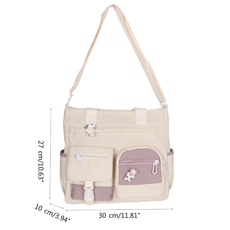 Ευέλικτη τσάντα ώμου Τσάντα μεγάλης χωρητικότητας Μαθητική τσάντα καμβάς τσάντα κορεατικής μόδας casual τσάντες σχολική τσάντα