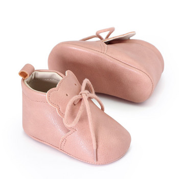 Обувки за момиченце за малко дете 0-18 м обувки за новородено момиченце модни ежедневни обувки от изкуствена кожа за момиченце с памучна мека подметка обувки за бебешко креватче