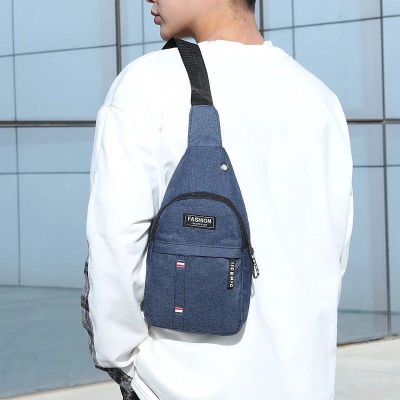 Ανδρική τσάντα στήθους Casual τσάντα μέσης Ανδρική αδιάβροχη τσάντα χιαστί ώμου Nylon τσάντα