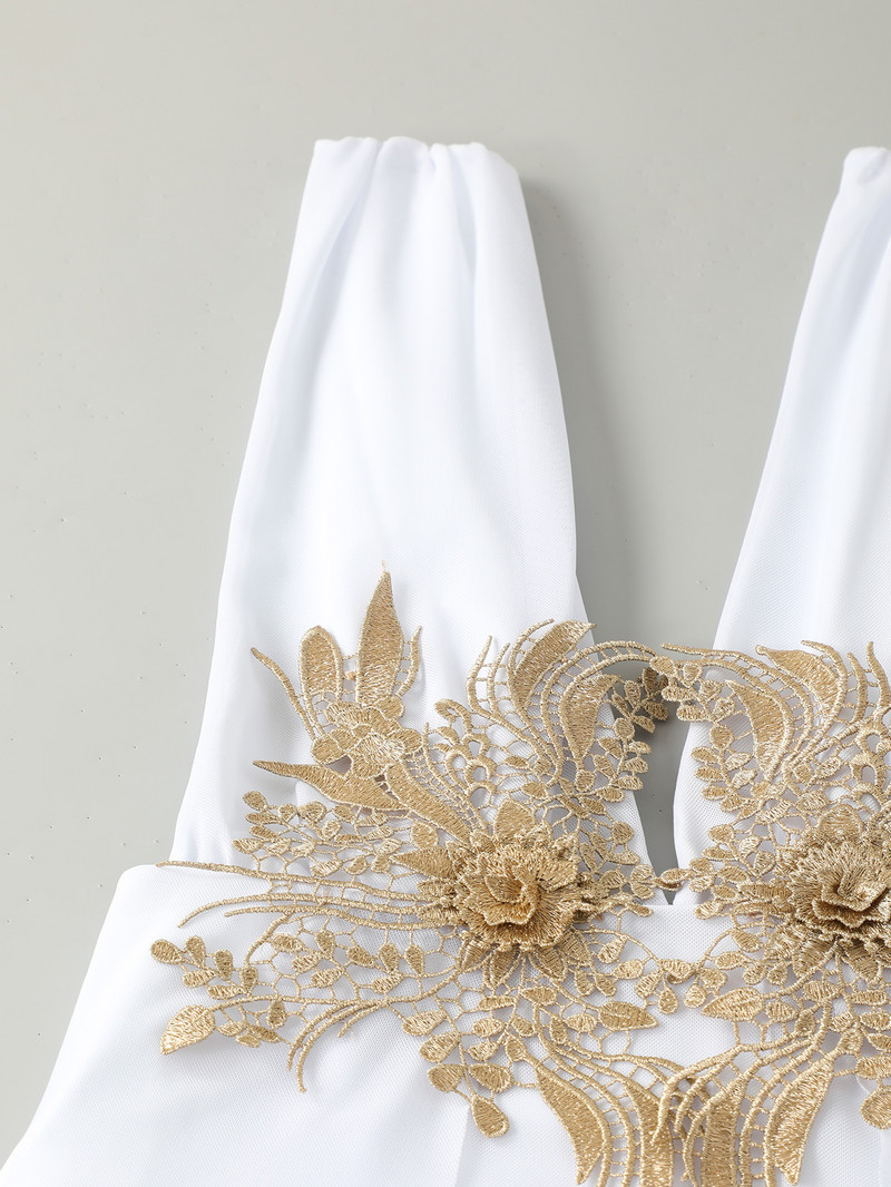 Seksi bijela haljina Jednodijelni kupaći kostim 2023 Ženski dizajnerski kupaći kostim s vezom i cvjetnim printom visokog struka Vintage kupaći kostim Bikini