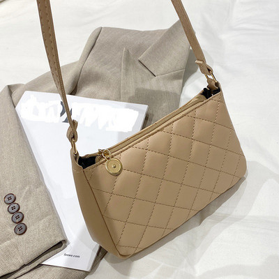 2023 Νέα μοντέρνα γυναικεία τσάντα ώμου γυναικεία μονόχρωμη κεντημένη μονόχρωμη τσάντα τηλεφώνου