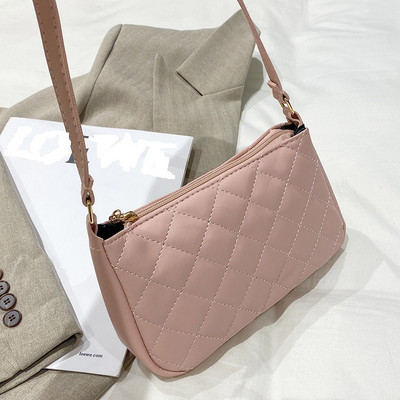 2023 Νέα μοντέρνα γυναικεία τσάντα ώμου γυναικεία μονόχρωμη κεντημένη μονόχρωμη τσάντα τηλεφώνου