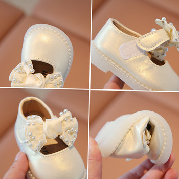 Бебешки обувки за новородено, красиви обувки за момичета с пеперуди, кантирани с мъниста, гумена подметка, противоплъзгащи обувки за ходене, бебе F07192