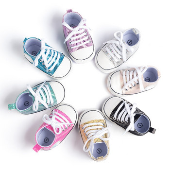 Новородено Bebi Fashion Бебешки платнени класически маратонки Star Sports Baby Boys Girls First Walkers Shoes Infant Toddler Baby Shoes