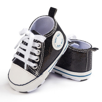 Новородено Bebi Fashion Бебешки платнени класически маратонки Star Sports Baby Boys Girls First Walkers Shoes Infant Toddler Baby Shoes