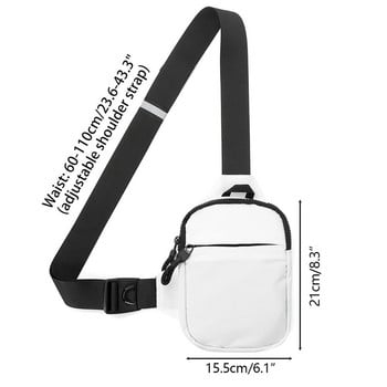 Ανδρικές τσάντες στήθους Crossbody Τσάντα ώμου Σακίδιο πλάτης με USB φόρτιση ακουστικών τρύπα καλωδίου Γυναικεία τσάντα ταξιδιού Messenger Πακέτο στήθους