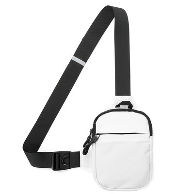 Ανδρικές τσάντες στήθους Crossbody Τσάντα ώμου Σακίδιο πλάτης με USB φόρτιση ακουστικών τρύπα καλωδίου Γυναικεία τσάντα ταξιδιού Messenger Πακέτο στήθους