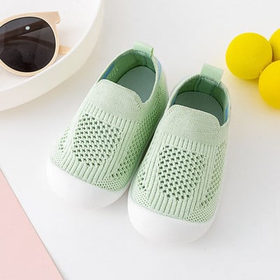 2023 Baby First Cipők Toddler Walker Csecsemő Fiúk Lányok Gyerekek Gumi Puha Talp Padló Mezítlábas Alkalmi Cipők Kötött Cipők Csúszásgátló