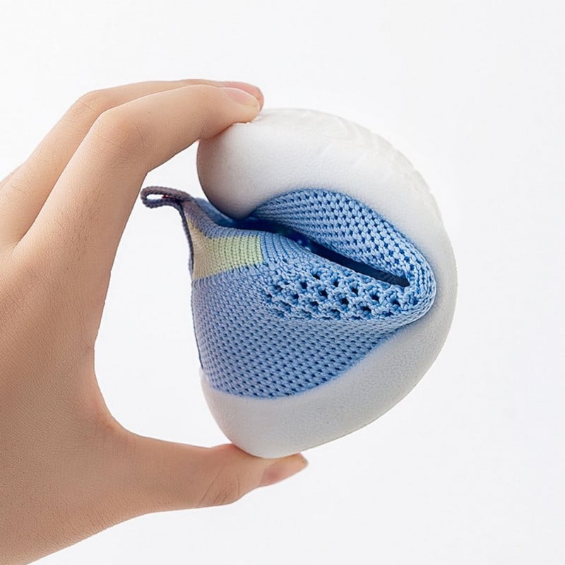 2023 Baby First Cipők Toddler Walker Csecsemő Fiúk Lányok Gyerekek Gumi Puha Talp Padló Mezítlábas Alkalmi Cipők Kötött Cipők Csúszásgátló