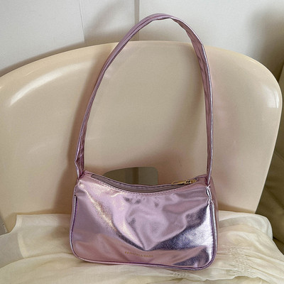 Γυναικεία PU Δερμάτινη τσάντα ώμου μασχάλη Τσάντα ώμου Μόδα Τσάντα αγορών Τσάντα ρετρό μαλακές τσάντες Casual τσάντα μασχάλης Γυναικεία