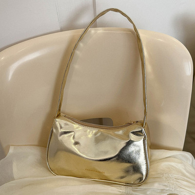 Γυναικεία PU Δερμάτινη τσάντα ώμου μασχάλη Τσάντα ώμου Μόδα Τσάντα αγορών Τσάντα ρετρό μαλακές τσάντες Casual τσάντα μασχάλης Γυναικεία