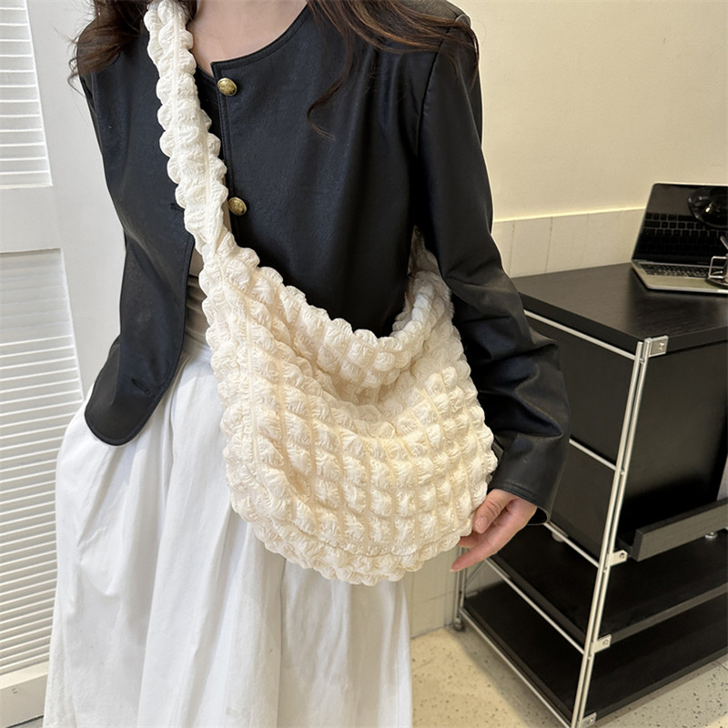 Nylon τσάντα ώμου για γυναίκες με πλισέ φυσαλίδες Cloud bag Quilted tote Cross Body τσάντα Γυναικεία τσάντα χειρός Πορτοφόλι Messenger Τσάντα αγορών