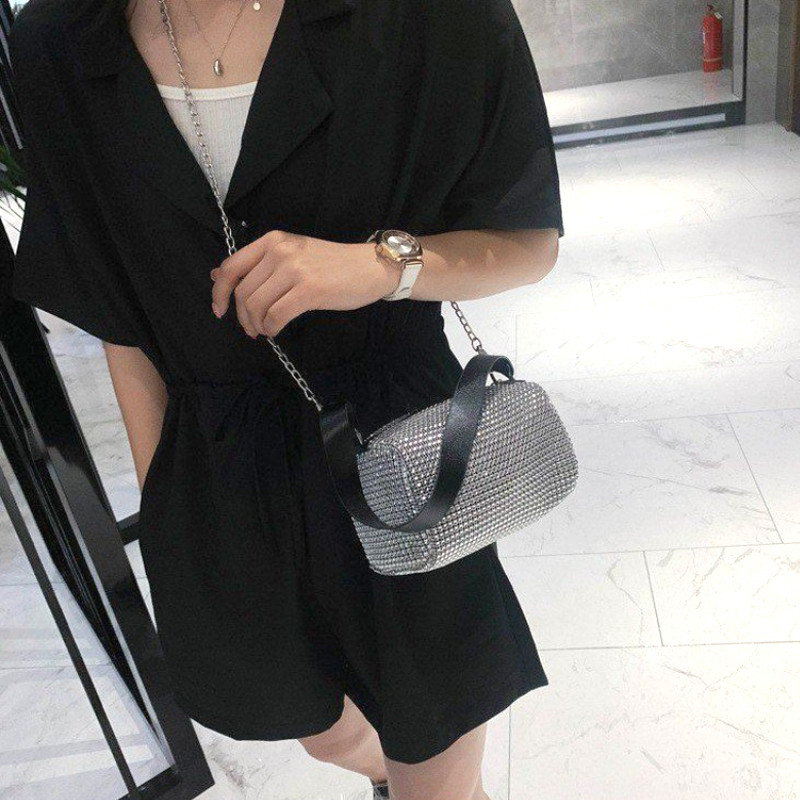 2023 Nove male torbice na rame Bling Diamonds Print Ženska četvrtasta Clutch torbica Večernja torbica preko ramena Ženska Clutch torbica za večeru