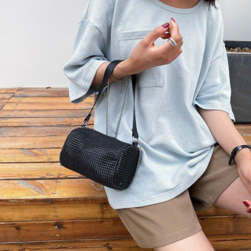 2023 Nove male torbice na rame Bling Diamonds Print Ženska četvrtasta Clutch torbica Večernja torbica preko ramena Ženska Clutch torbica za večeru