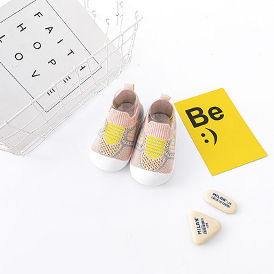 Primăvară Vară Nou Bebeluș First Walker Pantofi pentru bebeluși din plasă respirabilă Cu fund moale Copii Fete Băieți Pantofi casual cu slip-On