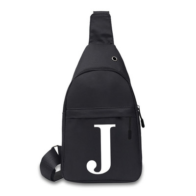 Meeste moodne rinnakott 26 tähega trükitud välispordi lõuend Korraldaja rahakotid Meeste vabaaja õlakottid Fanny Pack