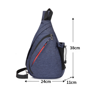 Ανδρική τσάντα στήθους Νέα μοδάτη τσάντα ώμου τσάντα πλάτης Casual αθλητική τσάντα χιαστί ώμου Τσάντα στήθους για άνδρες