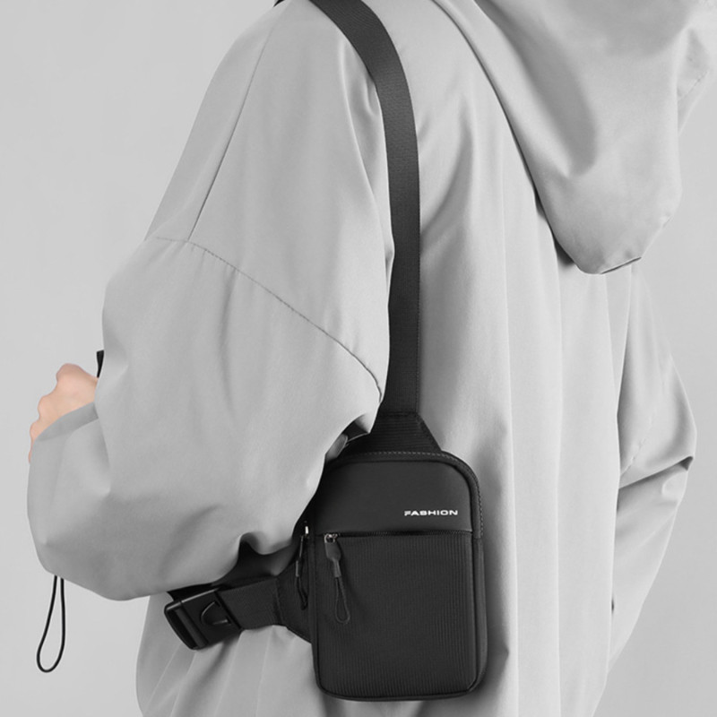 Meeste rinnakott veekindel reisi väike seljakott pendeldamiseks üks õlakott Sile tõmblukk suure mahutavusega meeste põikkott