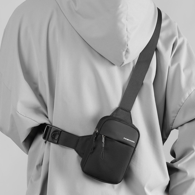 Meeste rinnakott veekindel reisi väike seljakott pendeldamiseks üks õlakott Sile tõmblukk suure mahutavusega meeste põikkott