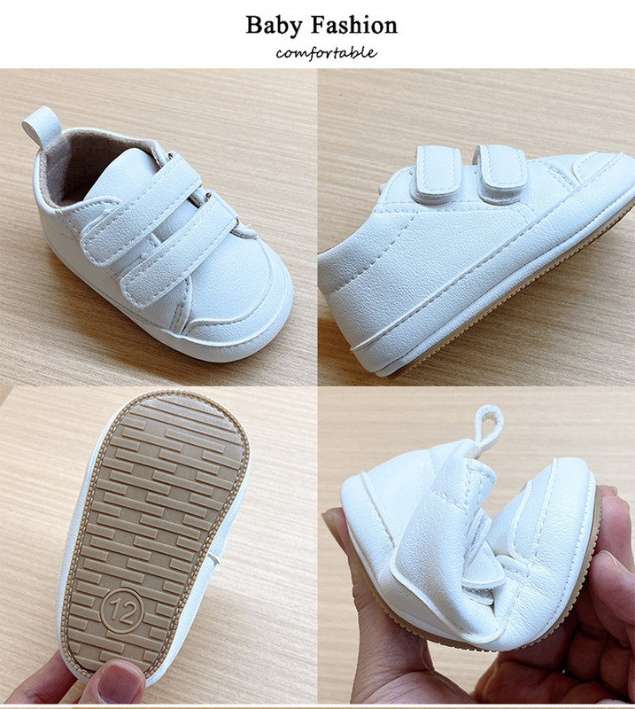 Πολύχρωμο μωρό μοκασίνια βρεφικής κούνιας για νήπιο First Walker Βρεφικά παπούτσια για αγόρι κορίτσι Κλασική αθλητική μαλακή σόλα PU Δερμάτινα casual παπούτσια
