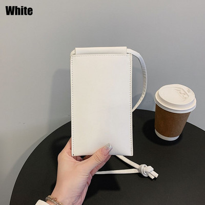 Υψηλής ποιότητας απλή PU δερμάτινη τσάντα ώμου τηλεφώνου Μονόχρωμη τσάντα μικρού νομίσματος Casual τσάντες χιαστί για γυναίκες γυναίκες