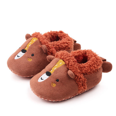 Χειμερινά παιδικά βαμβακερά παπούτσια κινουμένων σχεδίων αντιολισθητική μαλακή σόλα μωρό παπουτσάκια μωρού χοντρές παντόφλες κοριτσιού αγοριού παιδικά παπούτσια