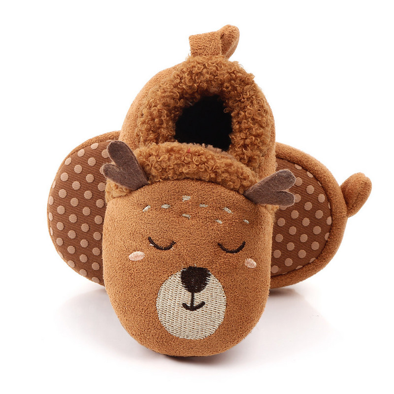 Χειμερινά παιδικά βαμβακερά παπούτσια κινουμένων σχεδίων αντιολισθητική μαλακή σόλα μωρό παπουτσάκια μωρού χοντρές παντόφλες κοριτσιού αγοριού παιδικά παπούτσια