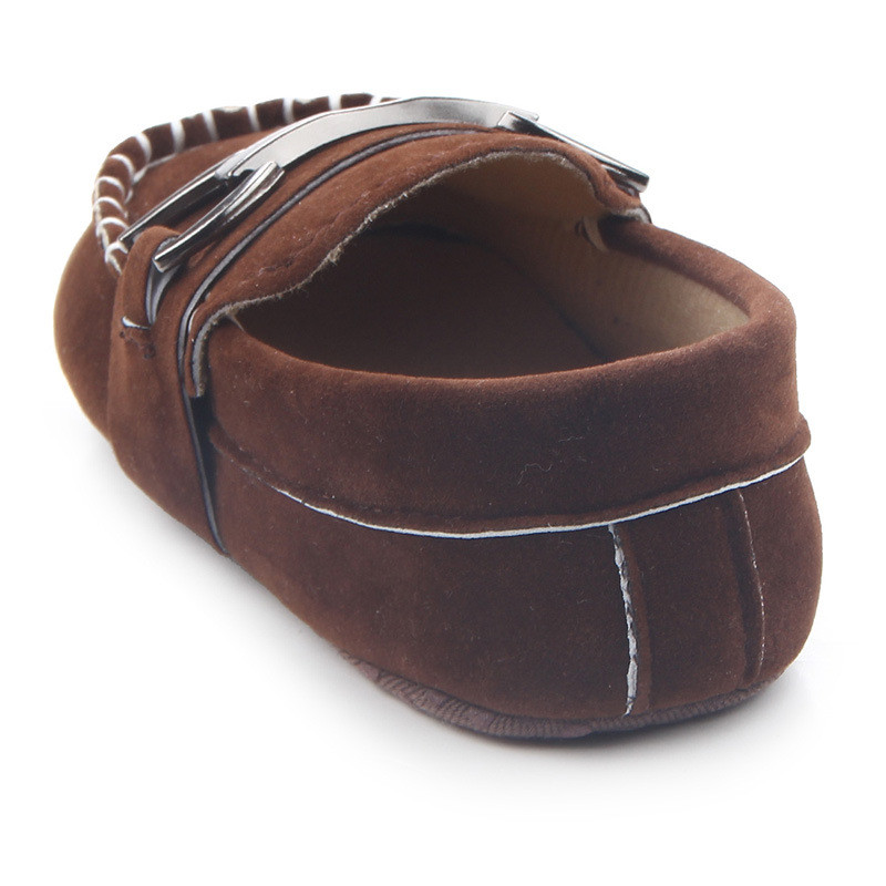 Νέο μωρό αγόρι κοριτσάκι Μικρό τζέντλεμαν Παπούτσια βάπτισης νήπιο Μαλακή αντιολισθητική σόλα First Walkers Βρεφικά παπούτσια μοκασίνια κούνιας για νεογέννητο
