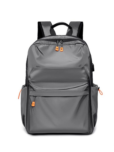 Rucsac de încărcare USB multifuncțional pentru bărbați, de 14 inchi, impermeabil, din pânză Oxford, pentru computer.