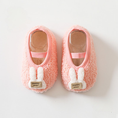 Jesen Zima Tople dječje čarape Cipele za malu djecu Mekani pliš Meki potplat Čarape za pod Dječje cipele protiv klizanja Sobne dječje papuče