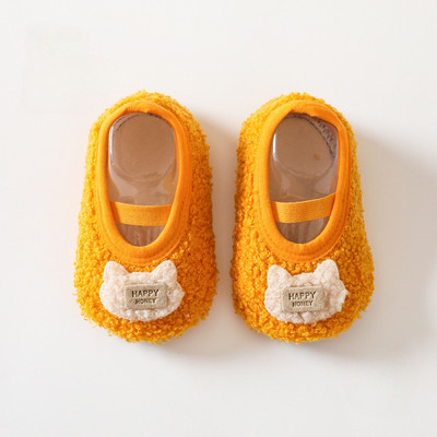 Jesen Zima Tople dječje čarape Cipele za malu djecu Mekani pliš Meki potplat Čarape za pod Dječje cipele protiv klizanja Sobne dječje papuče