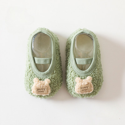 Jesen Zima Tople dječje čarape Cipele za malu djecu Mekani pliš Meki potplat Čarape za pod Dječje cipele protiv klizanja Sobne dječje papuče