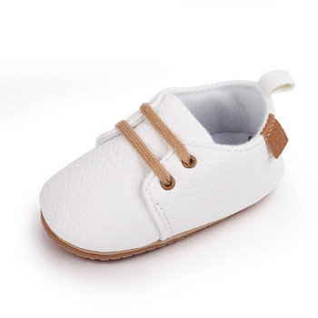 Обувки за новородено бебе, райе от PU кожа, момче, момиче, обувки за малко дете, гумена подметка, противоплъзгаща се, първите проходилки, детски мокасини, детски обувки