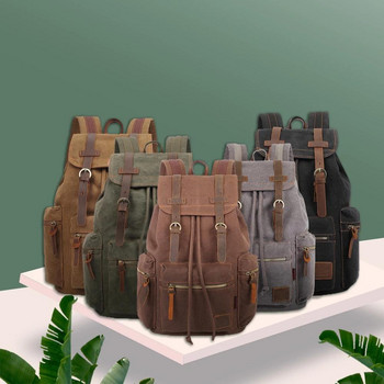 ретро платнени раници Мъжки и дамски чанти Студентски чанти Ежедневни за туризъм Пътуване Къмпинг раница Mochila Masculina