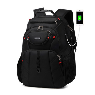 Rucsac pentru laptop de călătorie, rucsac de afaceri durabil de 17 inchi cu USB, rucsac universitar impermeabil pentru bărbați și femei