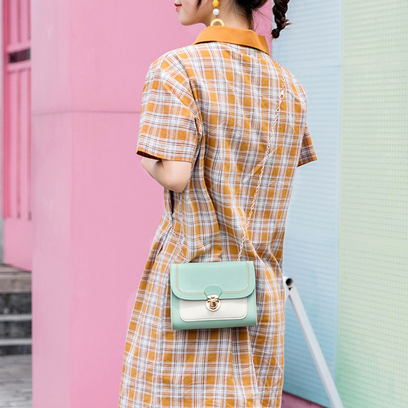 [Rasprodaja] Ženska torba Trend Ženska torba na rame Kontrastna boja Torba za mobilni telefon Ručna torbica Modni lanac Ženske torbe preko ramena